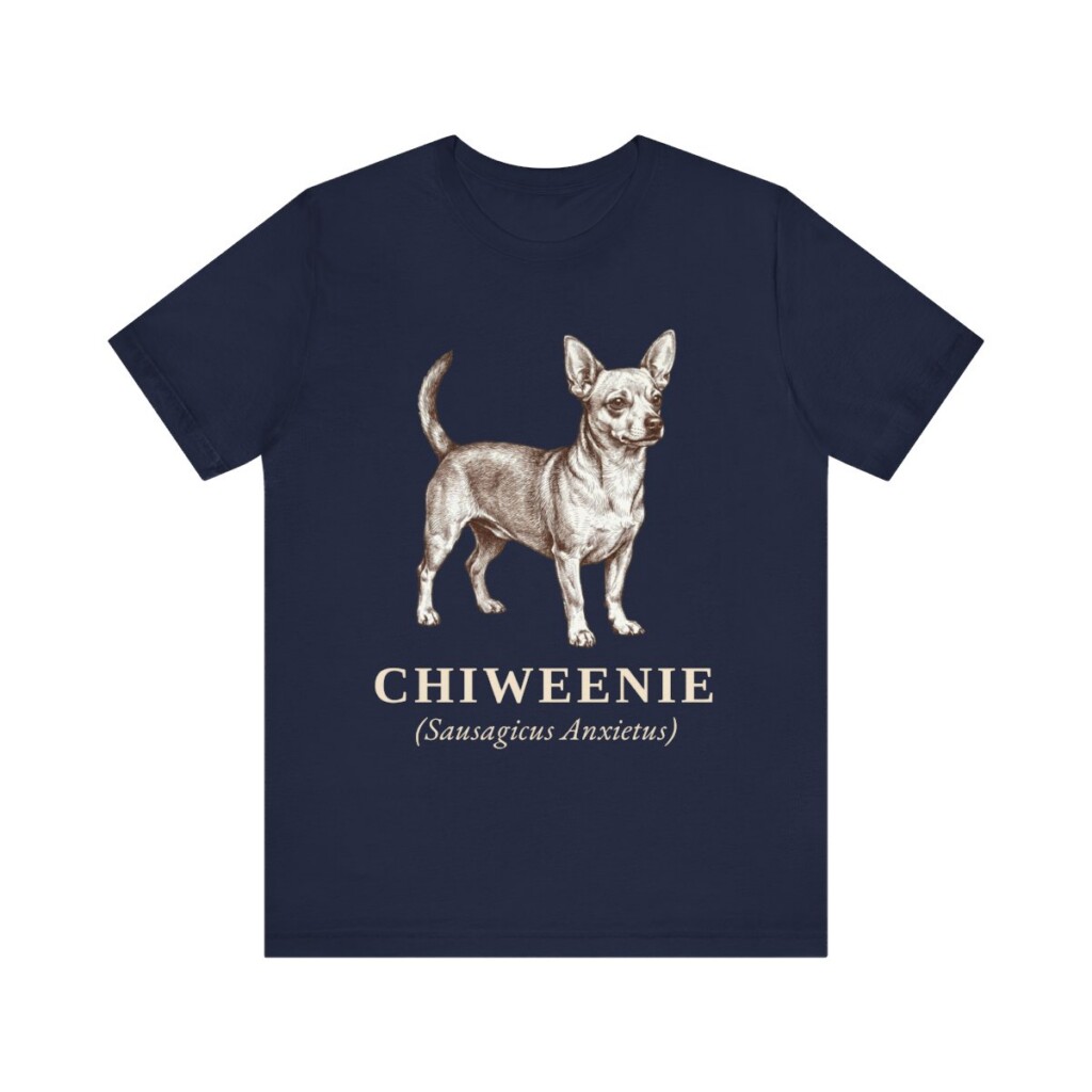 Chiweenie Latin Shirt, Vintage Dog Sketch Tee, Dog Latin Gift