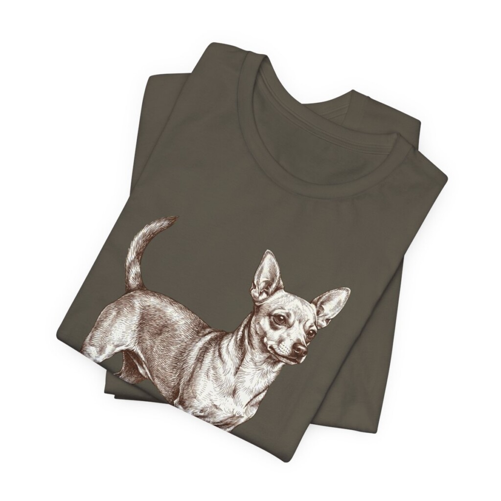 Chiweenie Latin Shirt, Vintage Dog Sketch Tee, Dog Latin Gift