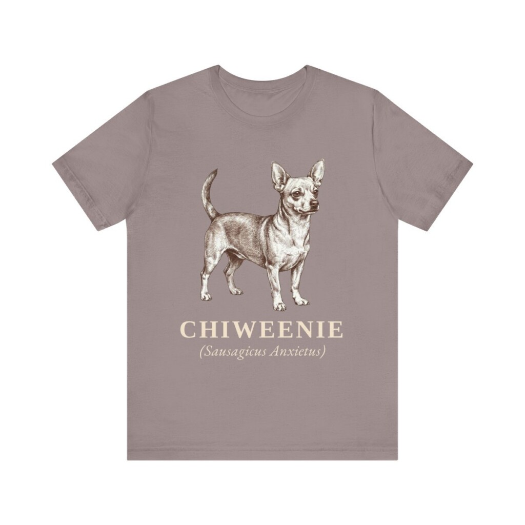 Chiweenie Latin Shirt, Vintage Dog Sketch Tee, Dog Latin Gift