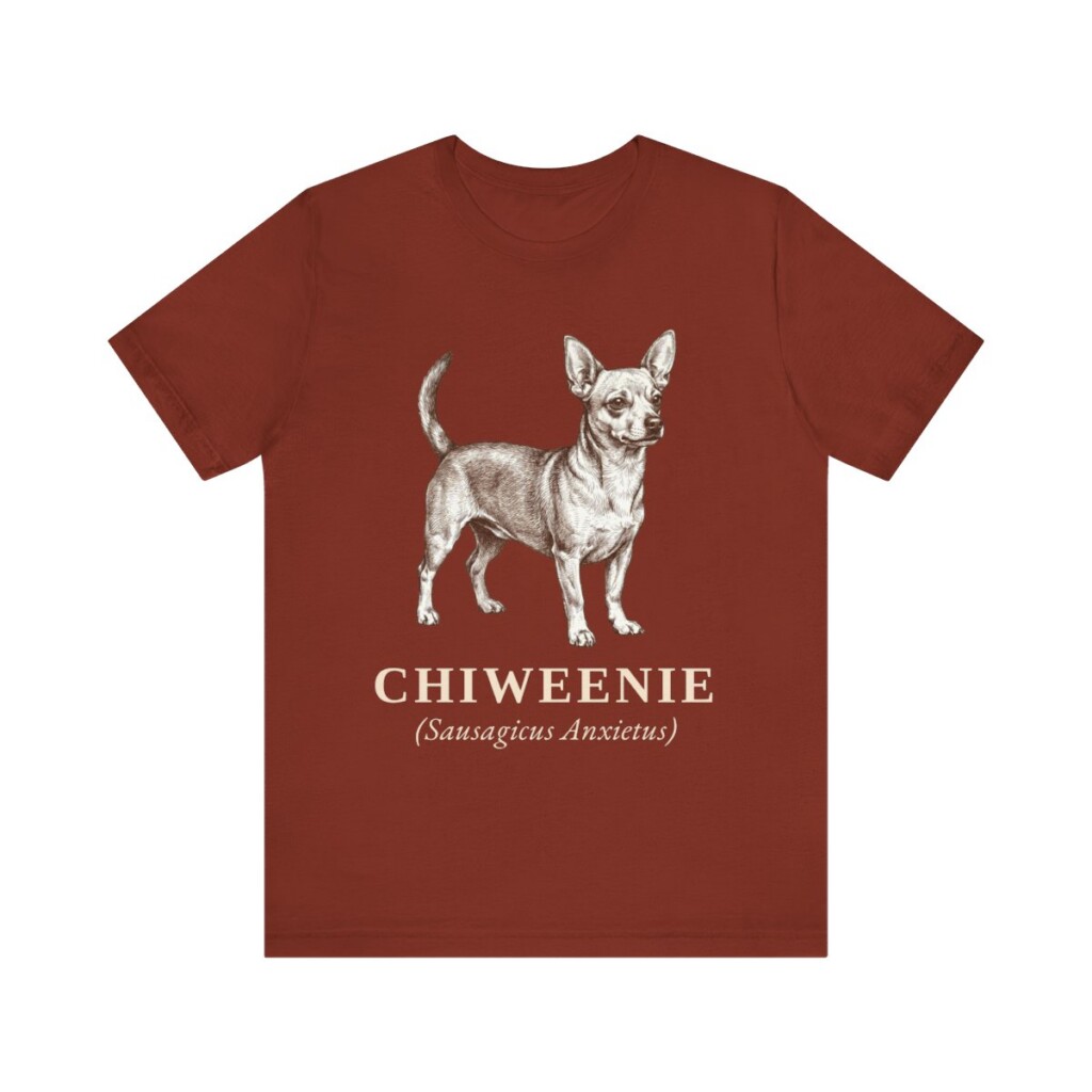 Chiweenie Latin Shirt, Vintage Dog Sketch Tee, Dog Latin Gift