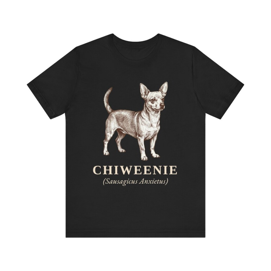 Chiweenie Latin Shirt, Vintage Dog Sketch Tee, Dog Latin Gift