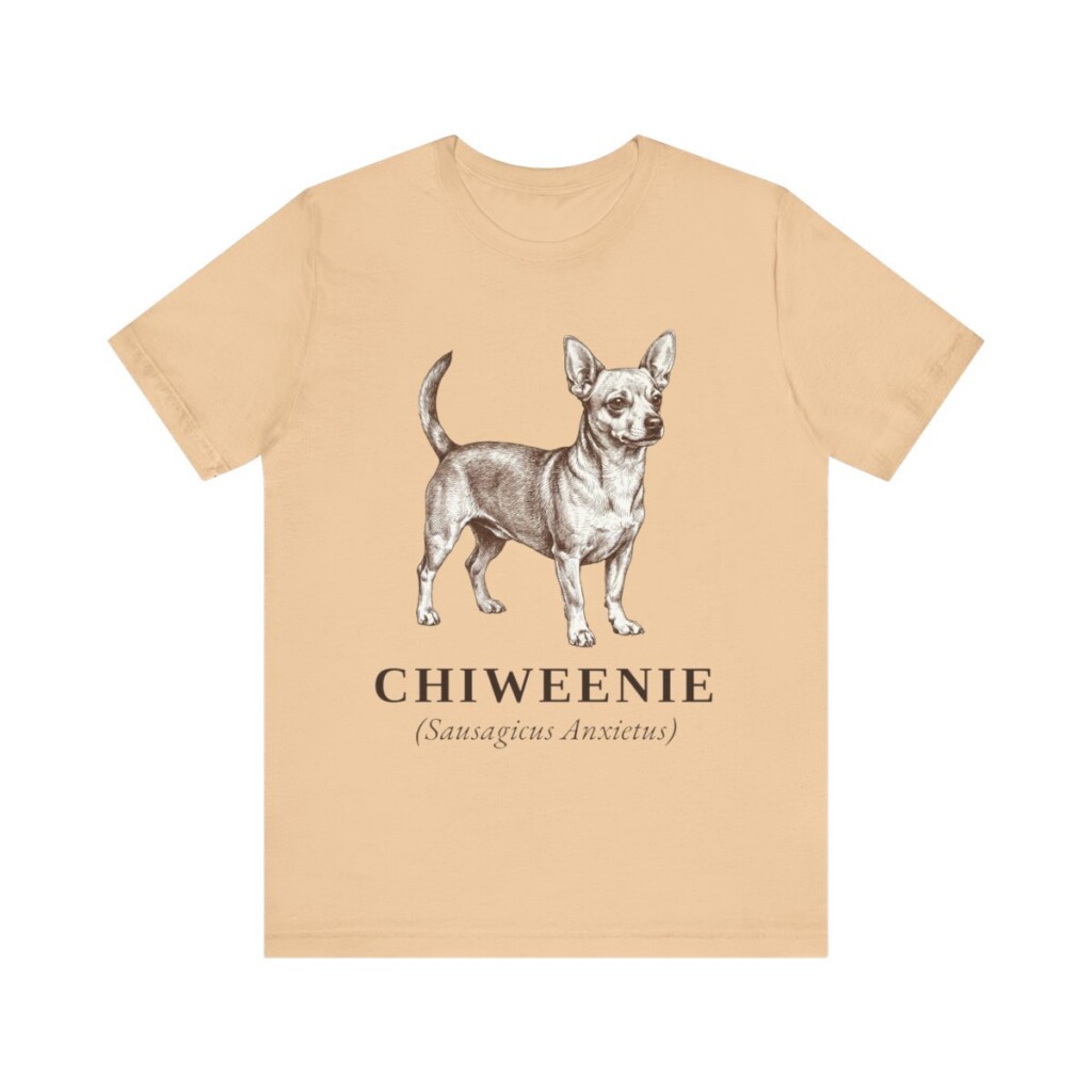 Chiweenie Latin Shirt, Vintage Dog Sketch Tee, Dog Latin Gift