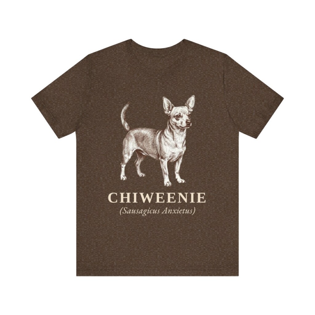 Chiweenie Latin Shirt, Vintage Dog Sketch Tee, Dog Latin Gift