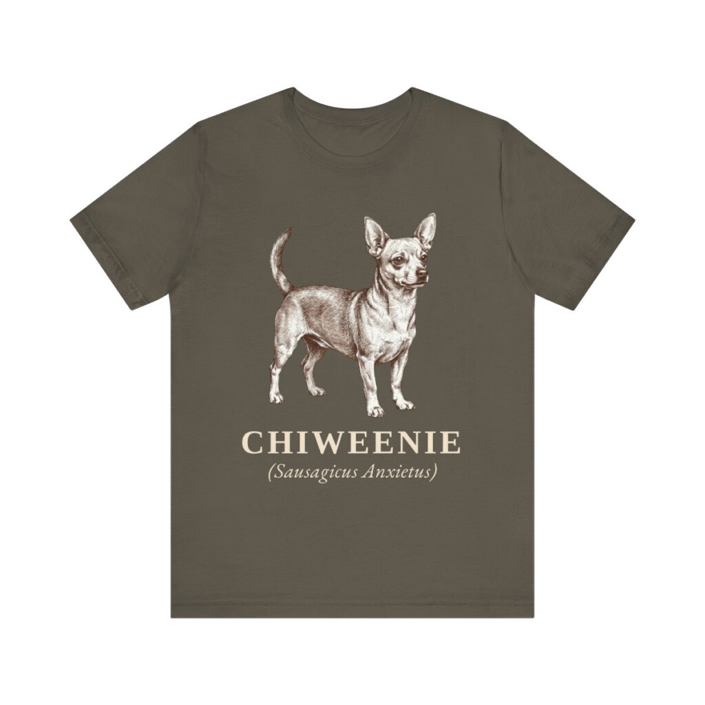 Chiweenie Latin Shirt, Vintage Dog Sketch Tee, Dog Latin Gift