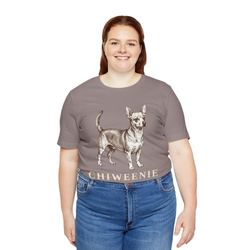 Chiweenie Mom Shirt, Vintage Dog Sketch Tee, Dog Mom Gift