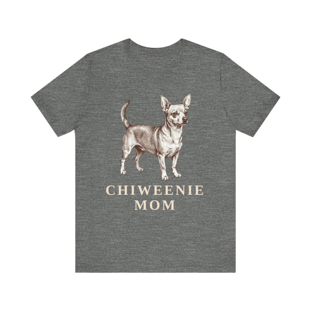 Chiweenie Mom Shirt, Vintage Dog Sketch Tee, Dog Mom Gift