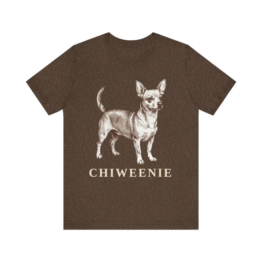 Chiweenie Shirt, Vintage Dog Sketch Tee, Dog Lover Gift