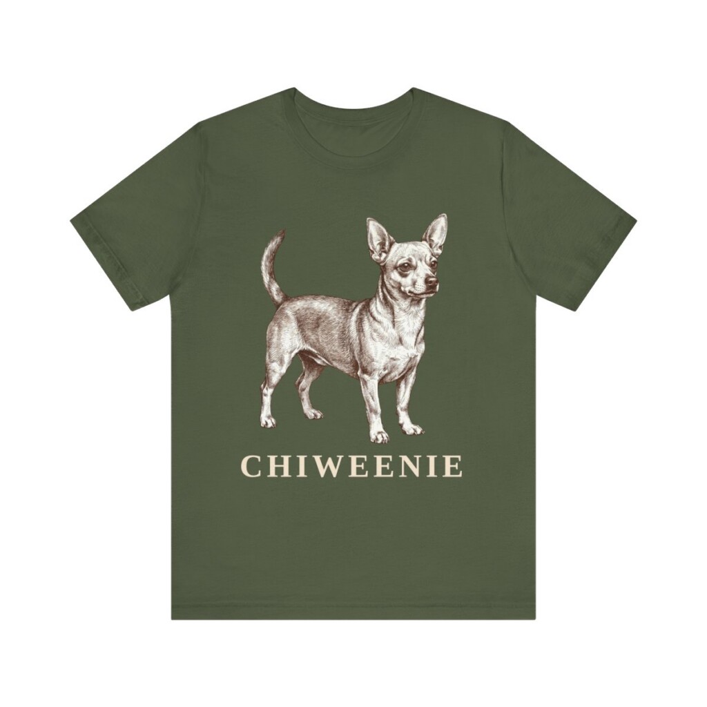 Chiweenie Shirt, Vintage Dog Sketch Tee, Dog Lover Gift