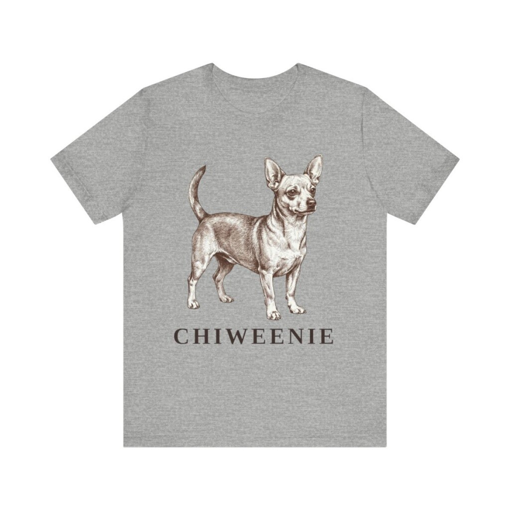 Chiweenie Shirt, Vintage Dog Sketch Tee, Dog Lover Gift