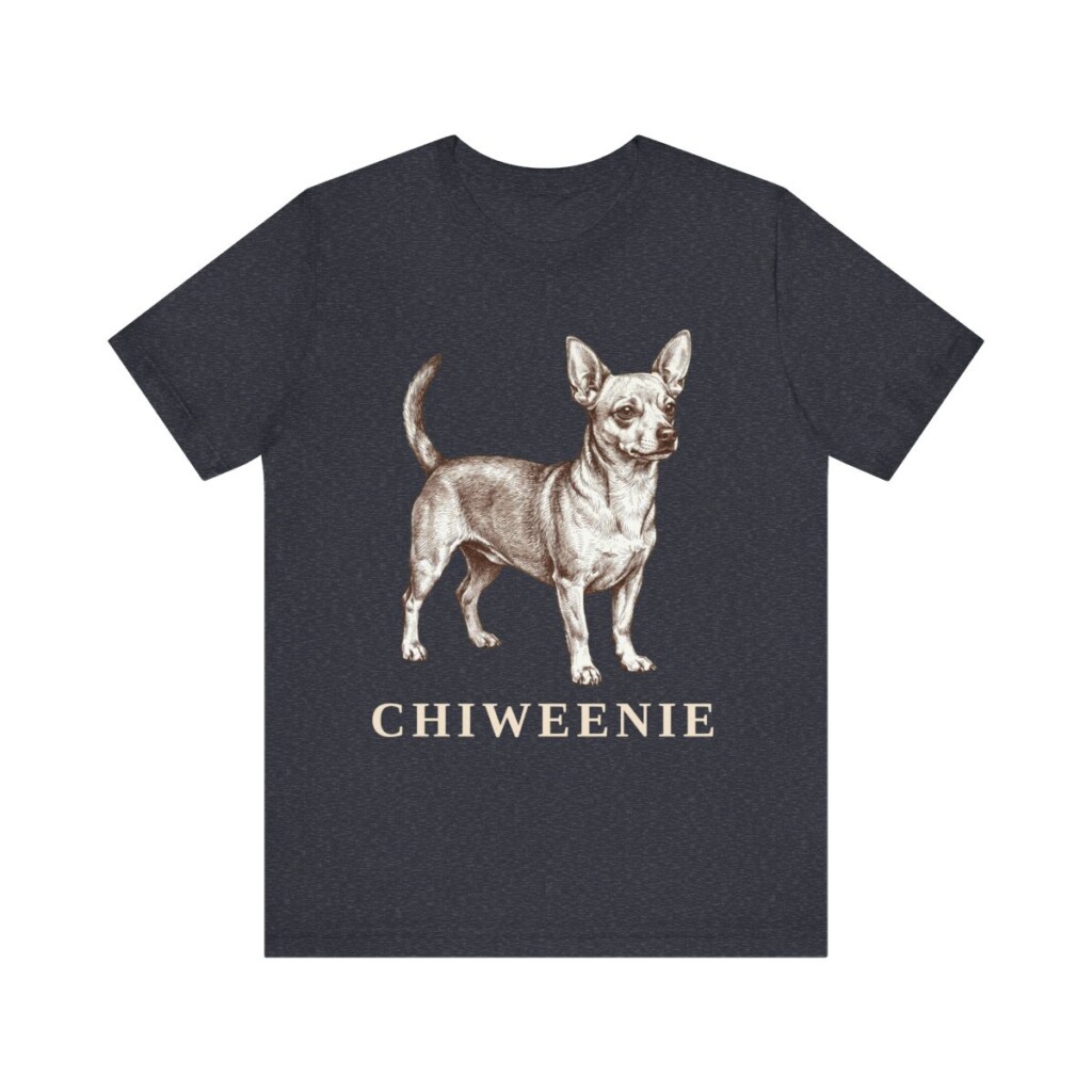 Chiweenie Shirt, Vintage Dog Sketch Tee, Dog Lover Gift