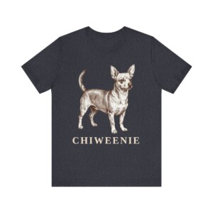 Chiweenie Shirt, Vintage Dog Sketch Tee, Dog Lover Gift