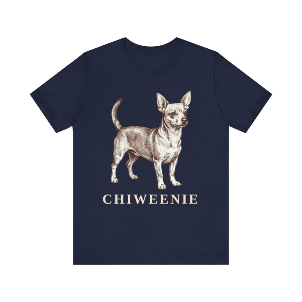Chiweenie Shirt, Vintage Dog Sketch Tee, Dog Lover Gift