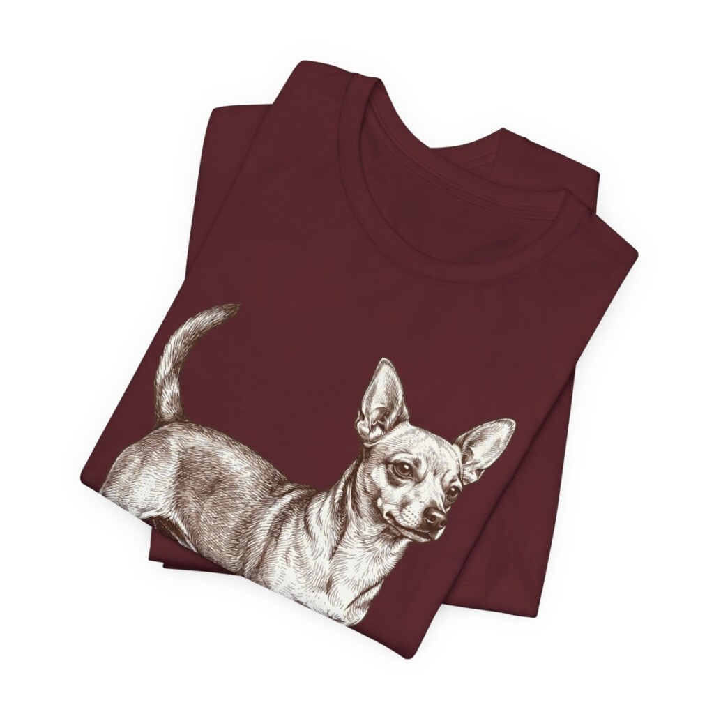 Chiweenie Shirt, Vintage Dog Sketch Tee, Dog Lover Gift