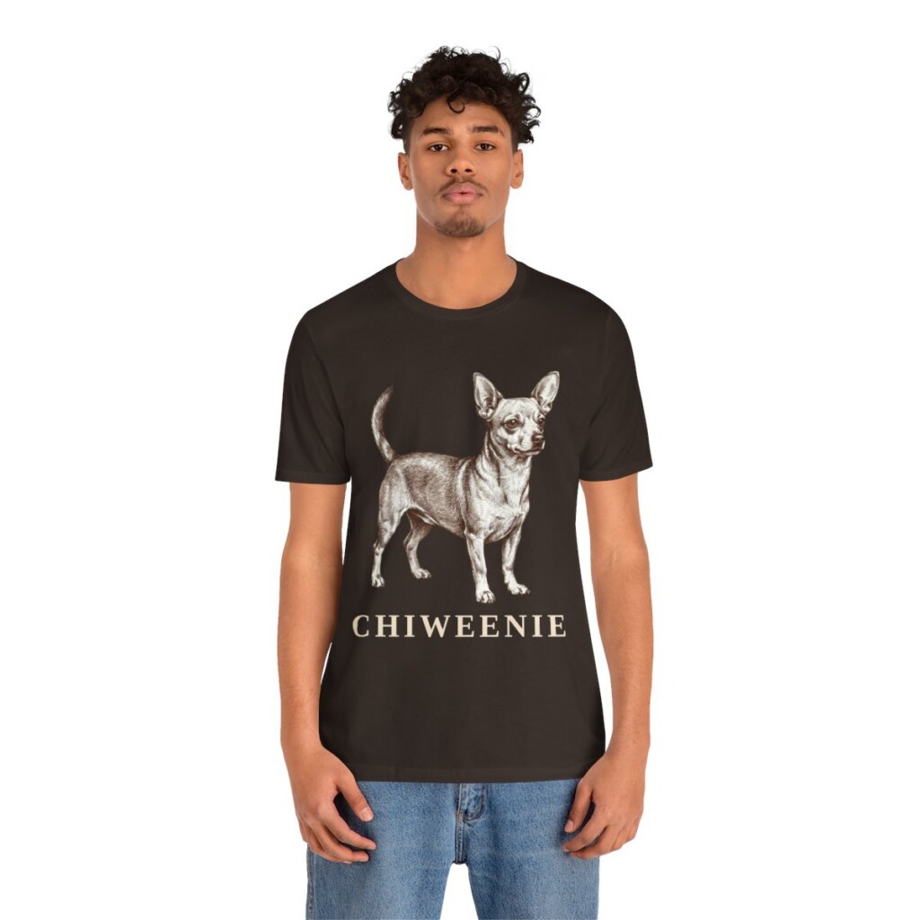 Chiweenie Shirt, Vintage Dog Sketch Tee, Dog Lover Gift