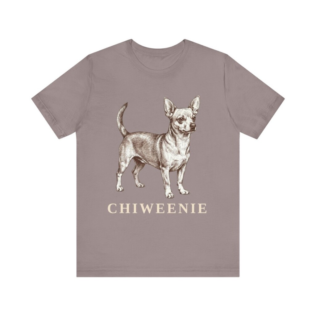 Chiweenie Shirt, Vintage Dog Sketch Tee, Dog Lover Gift