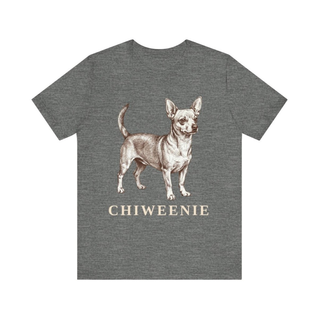 Chiweenie Shirt, Vintage Dog Sketch Tee, Dog Lover Gift