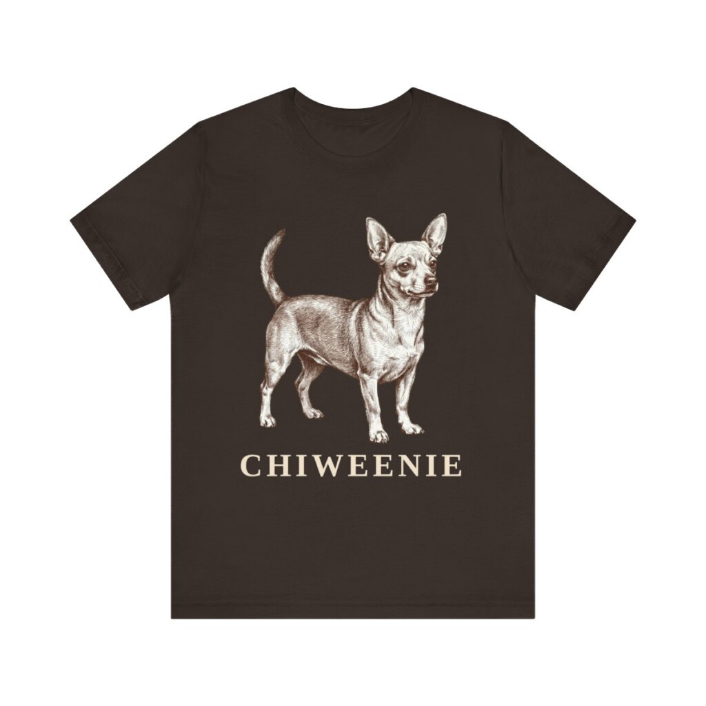 Chiweenie Shirt, Vintage Dog Sketch Tee, Dog Lover Gift
