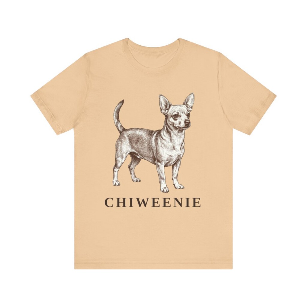 Chiweenie Shirt, Vintage Dog Sketch Tee, Dog Lover Gift