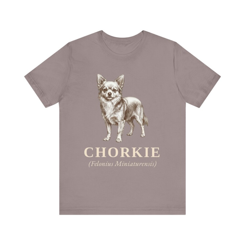 Chorkie Latin Shirt, Vintage Dog Sketch Tee, Dog Latin Gift