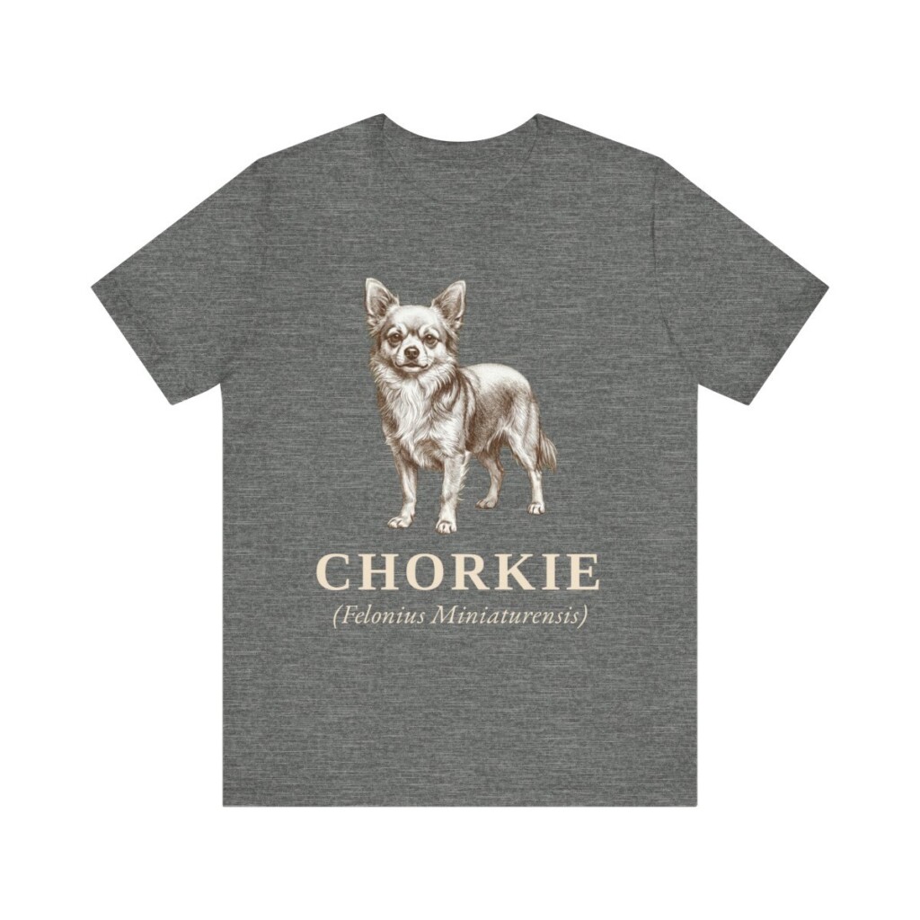 Chorkie Latin Shirt, Vintage Dog Sketch Tee, Dog Latin Gift