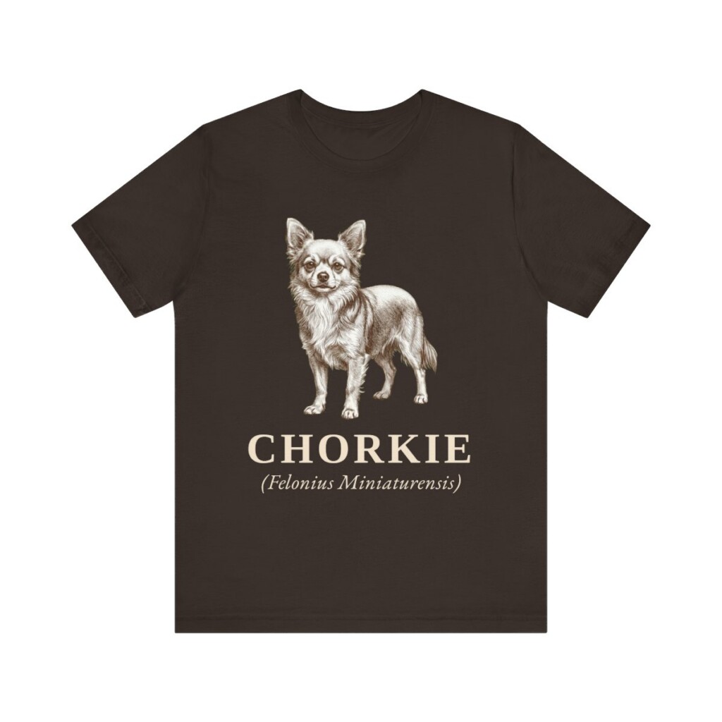 Chorkie Latin Shirt, Vintage Dog Sketch Tee, Dog Latin Gift