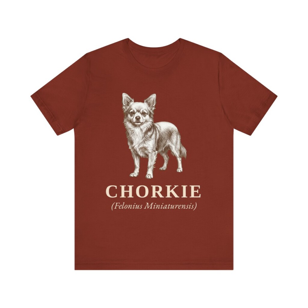 Chorkie Latin Shirt, Vintage Dog Sketch Tee, Dog Latin Gift