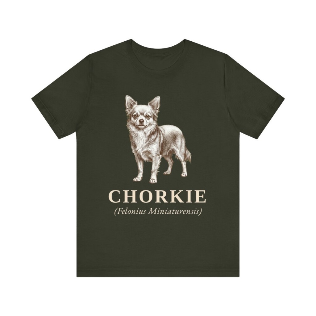 Chorkie Latin Shirt, Vintage Dog Sketch Tee, Dog Latin Gift