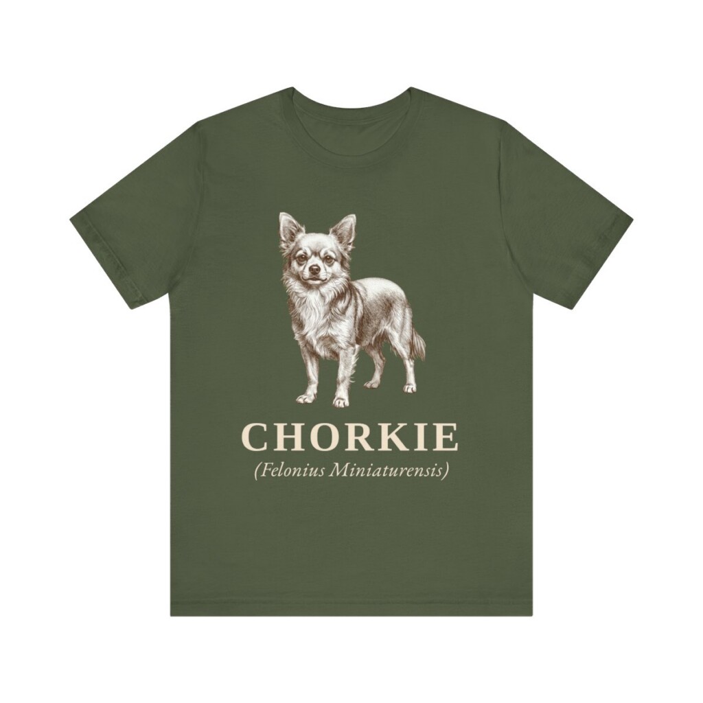 Chorkie Latin Shirt, Vintage Dog Sketch Tee, Dog Latin Gift
