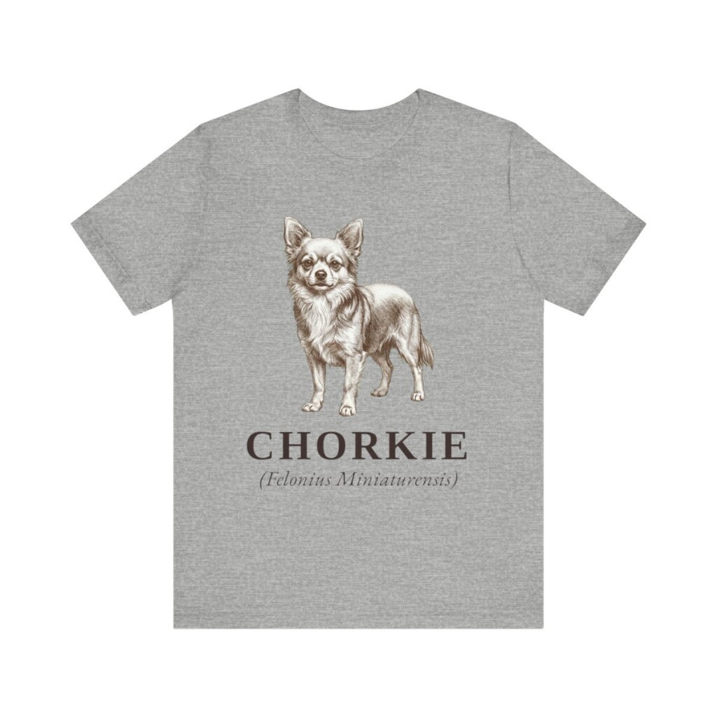 Chorkie Latin Shirt, Vintage Dog Sketch Tee, Dog Latin Gift