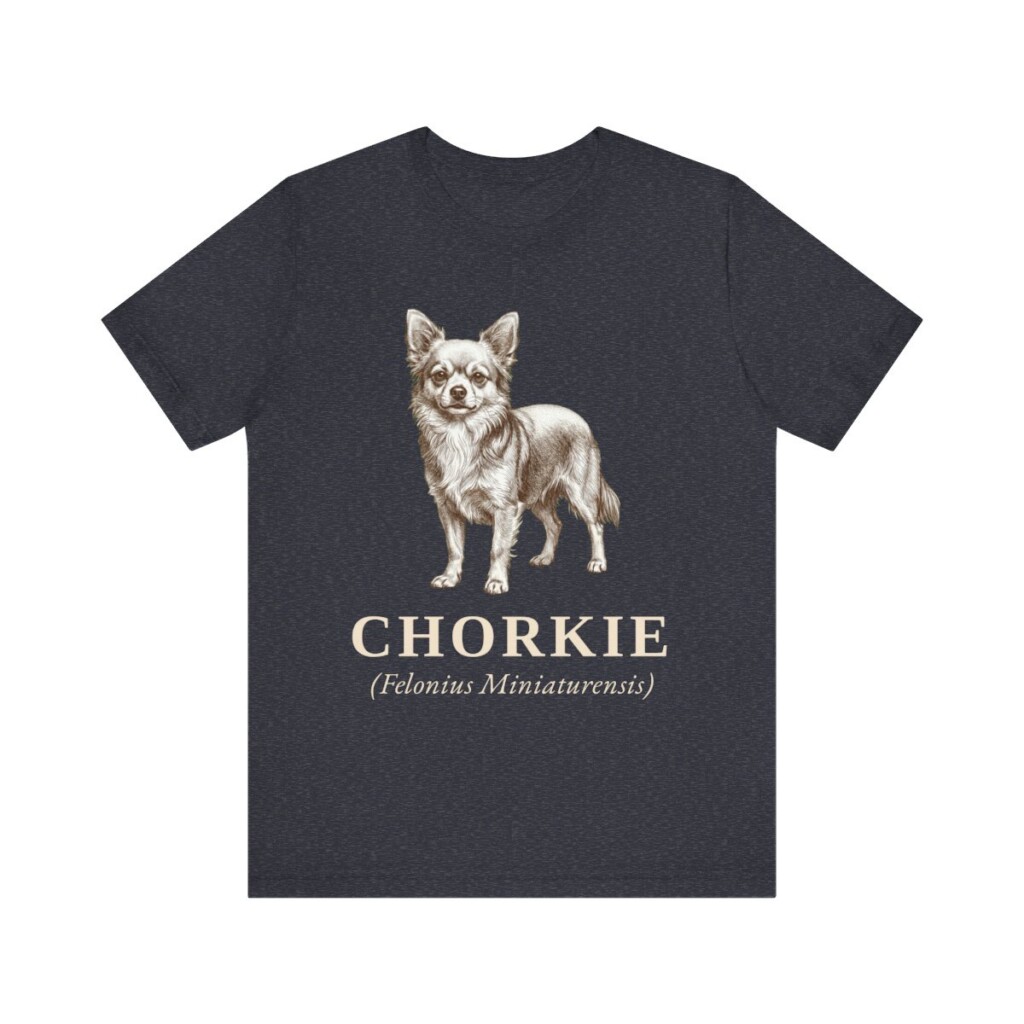 Chorkie Latin Shirt, Vintage Dog Sketch Tee, Dog Latin Gift