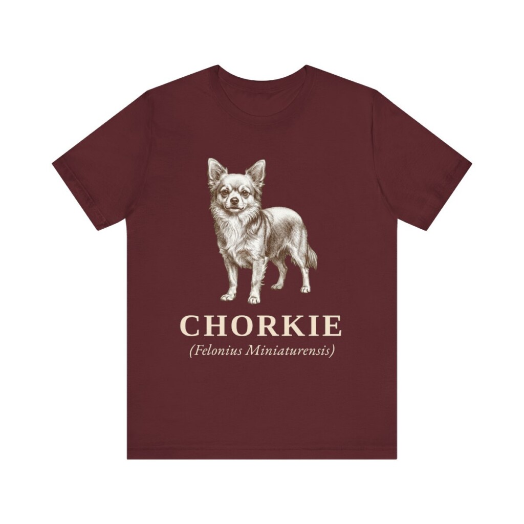 Chorkie Latin Shirt, Vintage Dog Sketch Tee, Dog Latin Gift