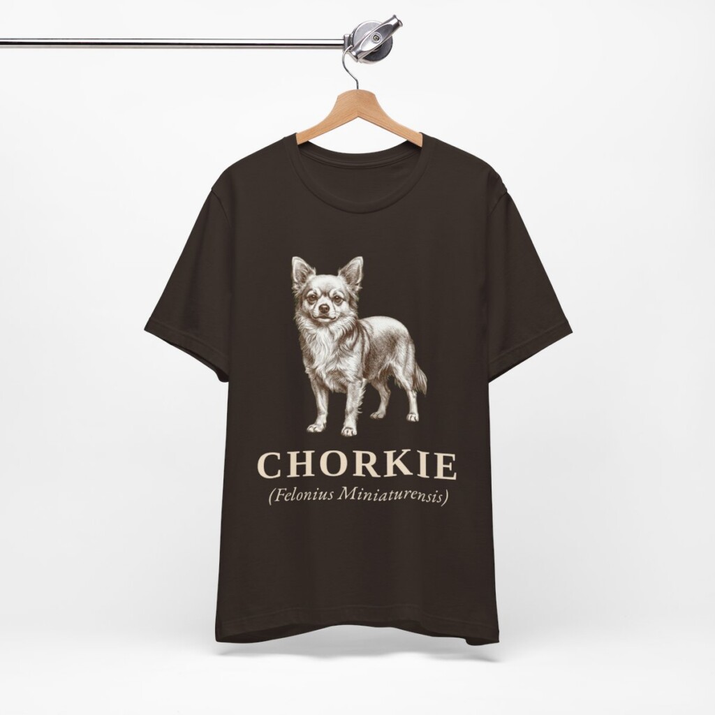 Chorkie Latin Shirt, Vintage Dog Sketch Tee, Dog Latin Gift