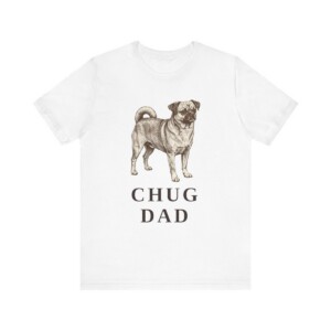 Chug Dad Shirt, Vintage Dog Sketch Tee, Dog Dad Gift