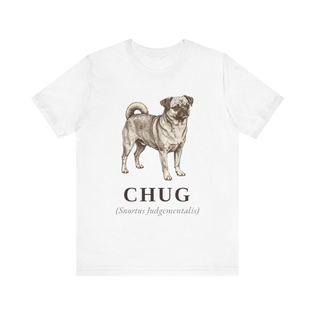 Chug Latin Shirt, Vintage Dog Sketch Tee, Dog Latin Gift