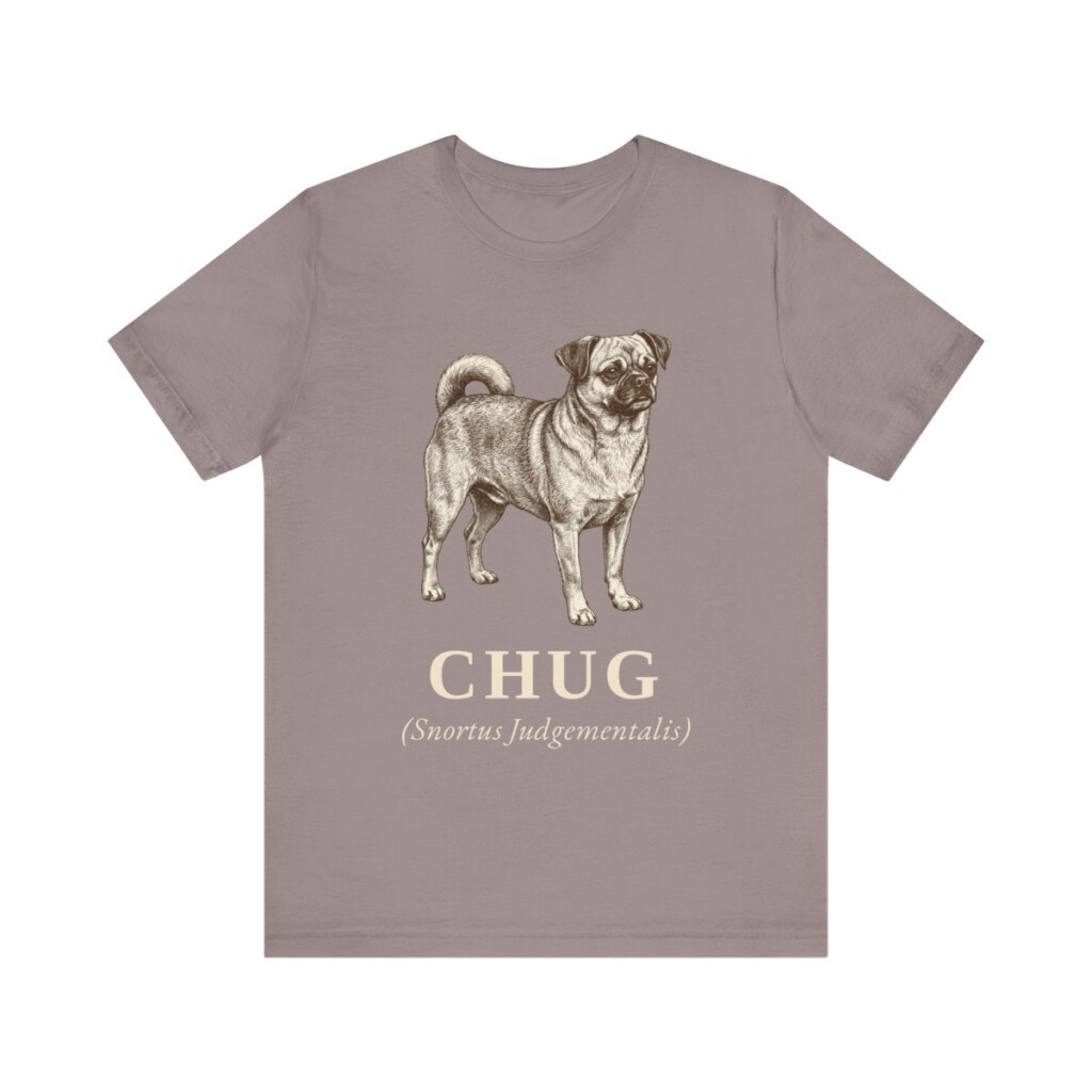 Chug Latin Shirt, Vintage Dog Sketch Tee, Dog Latin Gift