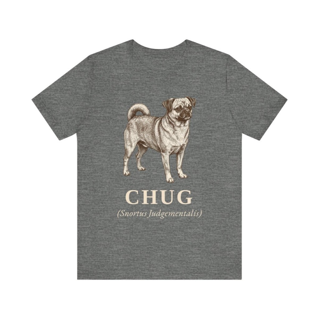 Chug Latin Shirt, Vintage Dog Sketch Tee, Dog Latin Gift