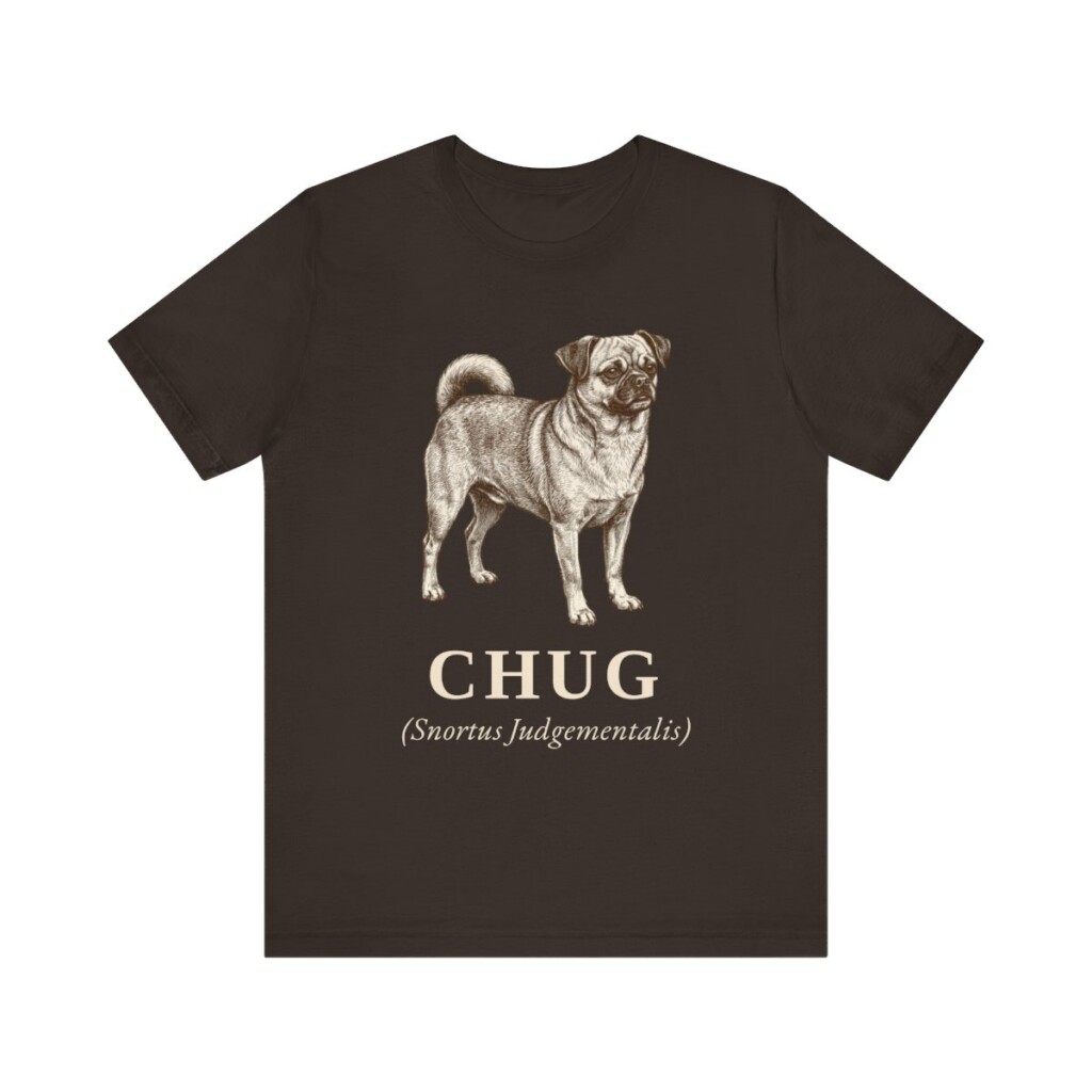 Chug Latin Shirt, Vintage Dog Sketch Tee, Dog Latin Gift