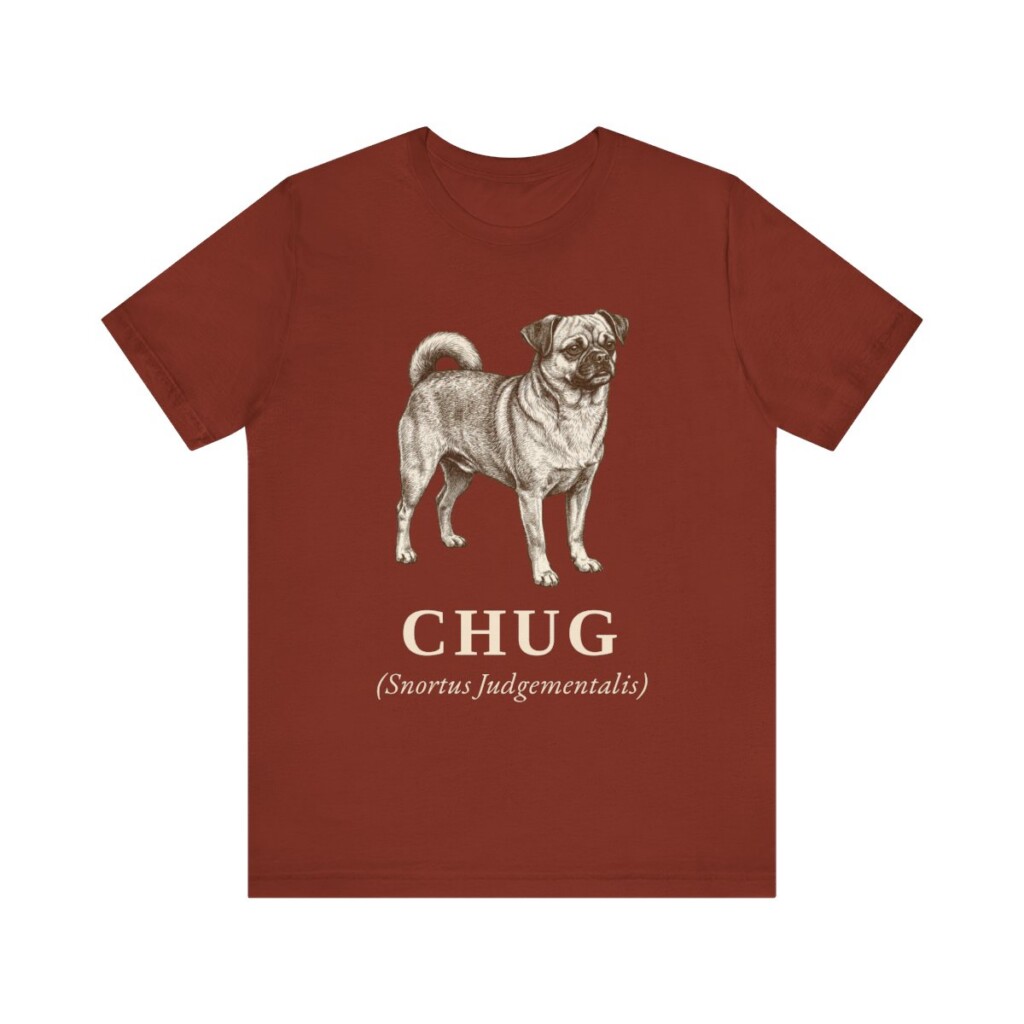 Chug Latin Shirt, Vintage Dog Sketch Tee, Dog Latin Gift