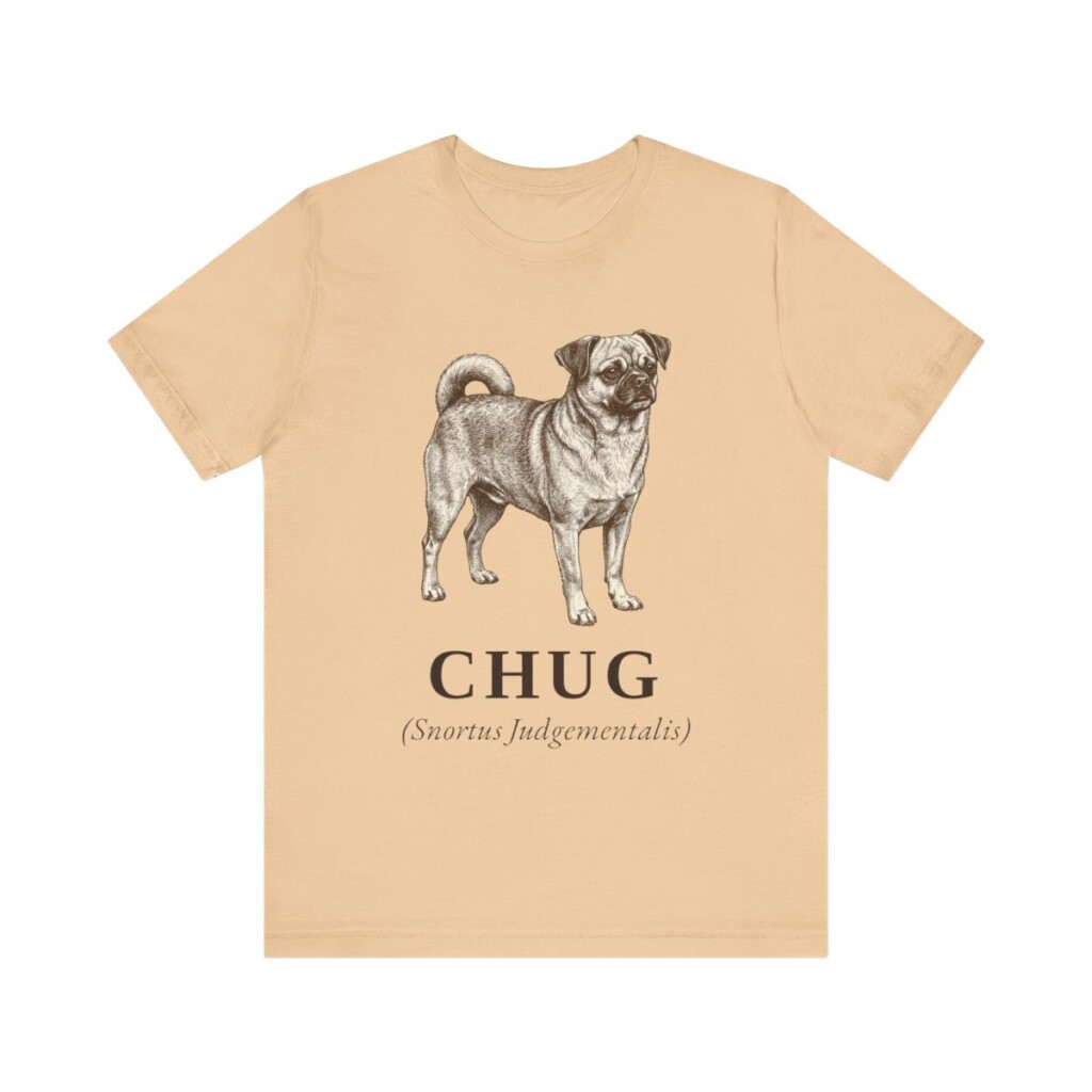 Chug Latin Shirt, Vintage Dog Sketch Tee, Dog Latin Gift