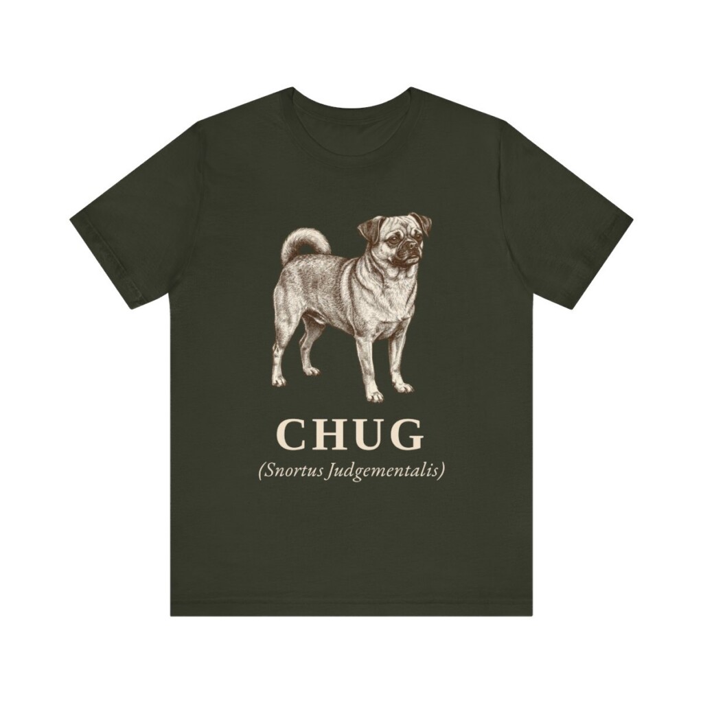 Chug Latin Shirt, Vintage Dog Sketch Tee, Dog Latin Gift