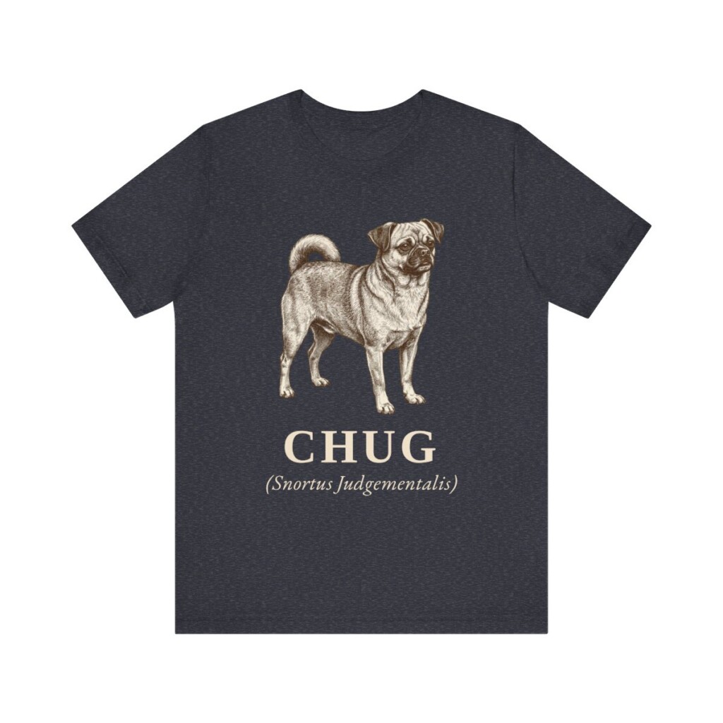 Chug Latin Shirt, Vintage Dog Sketch Tee, Dog Latin Gift