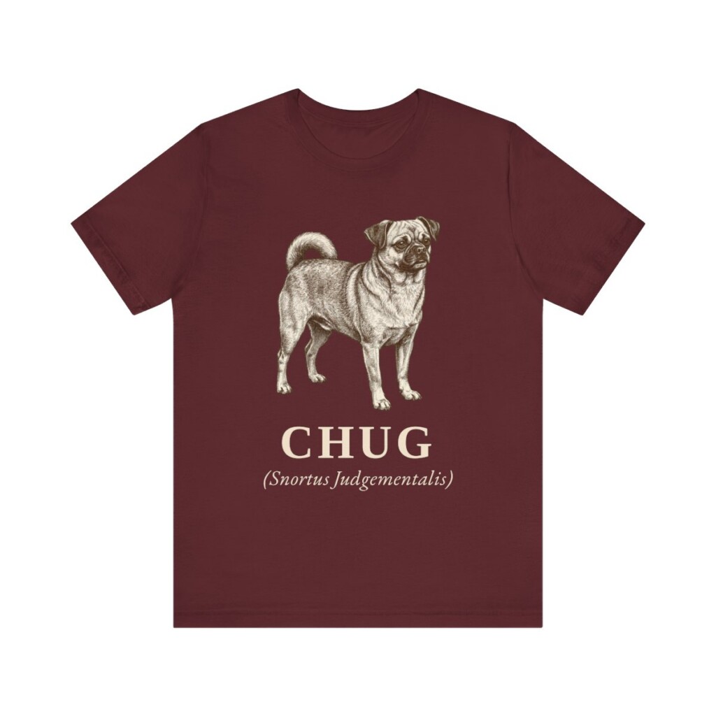 Chug Latin Shirt, Vintage Dog Sketch Tee, Dog Latin Gift
