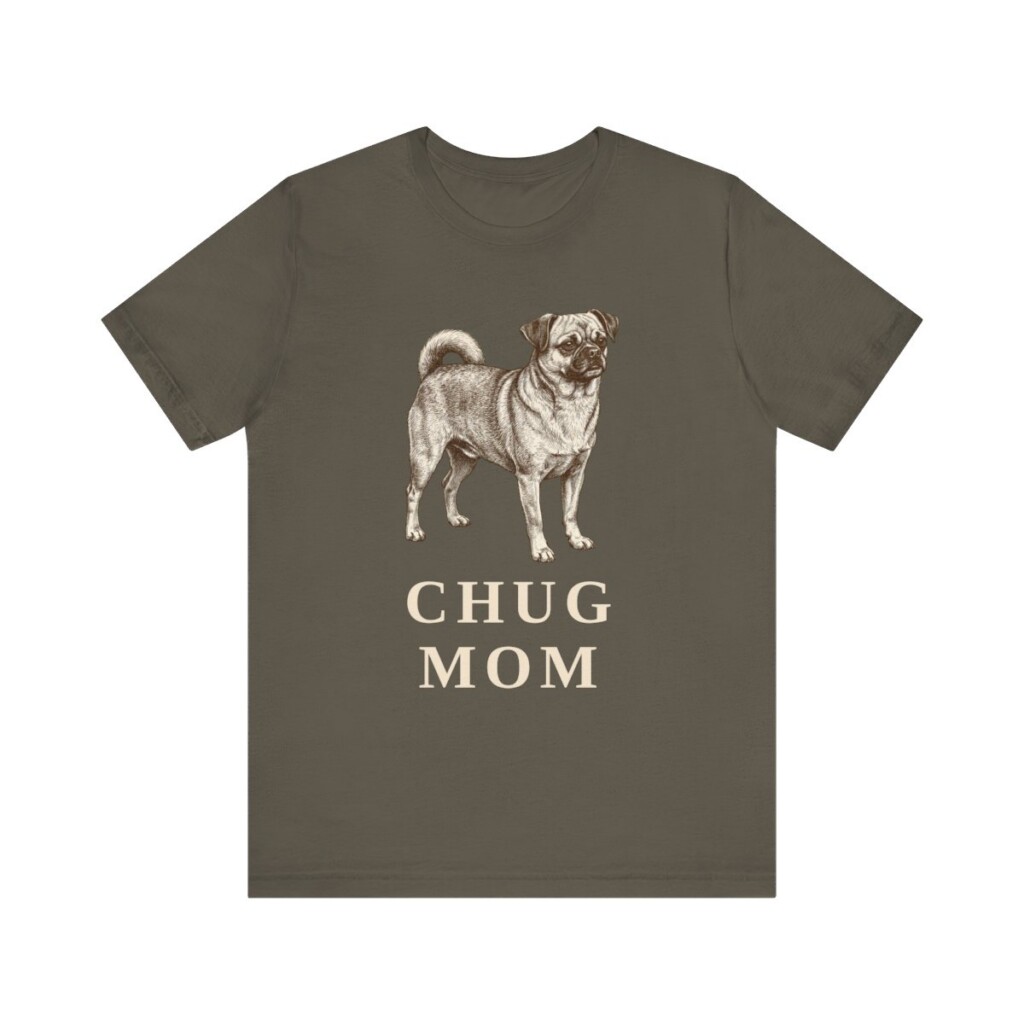 Chug Mom Shirt, Vintage Dog Sketch Tee, Dog Mom Gift