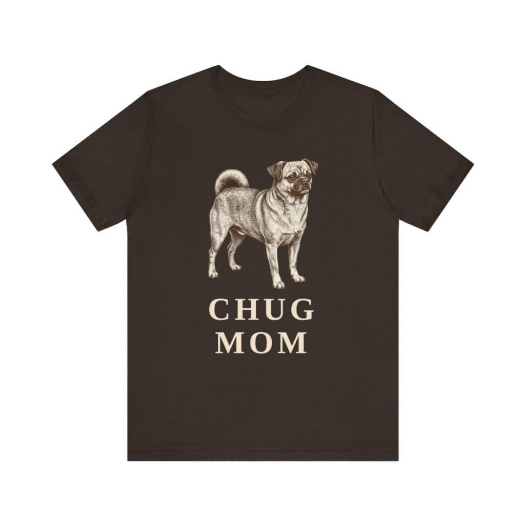 Chug Mom Shirt, Vintage Dog Sketch Tee, Dog Mom Gift