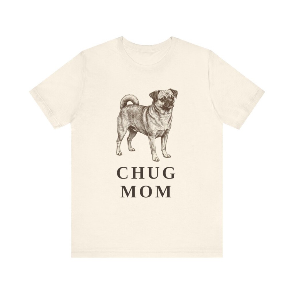 Chug Mom Shirt, Vintage Dog Sketch Tee, Dog Mom Gift
