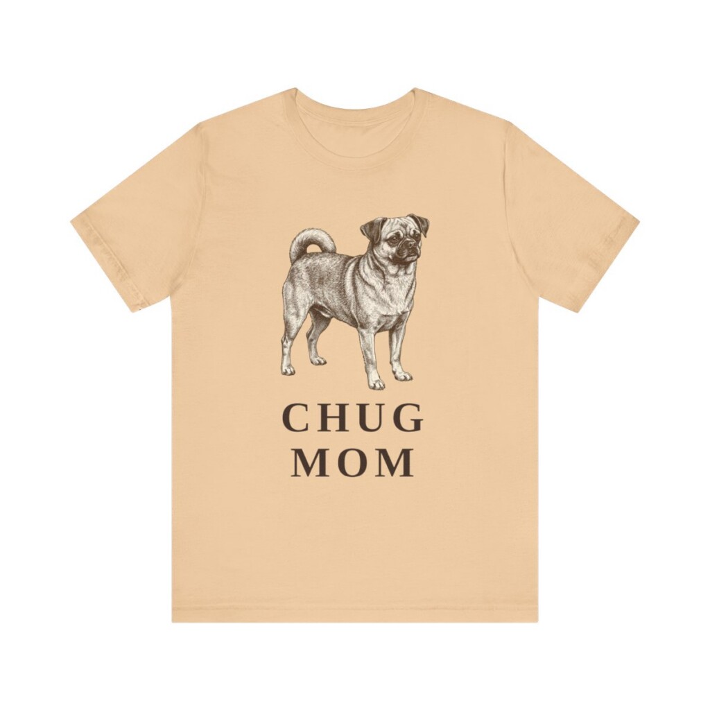 Chug Mom Shirt, Vintage Dog Sketch Tee, Dog Mom Gift