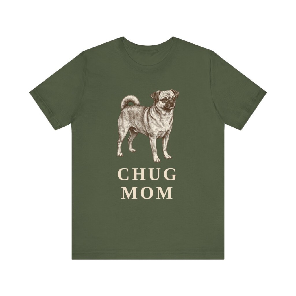 Chug Mom Shirt, Vintage Dog Sketch Tee, Dog Mom Gift