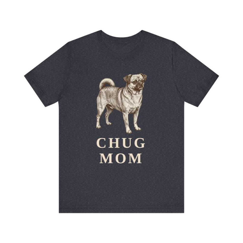 Chug Mom Shirt, Vintage Dog Sketch Tee, Dog Mom Gift