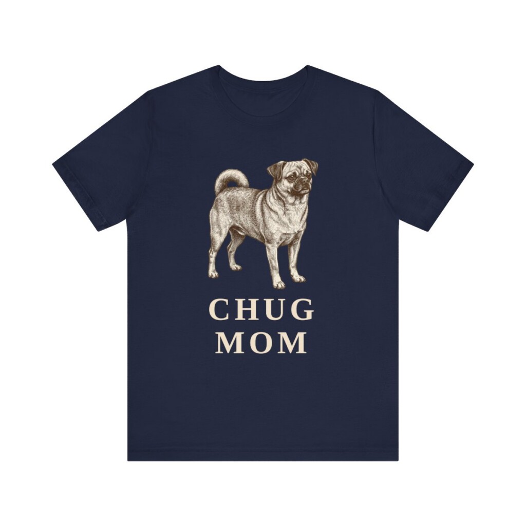 Chug Mom Shirt, Vintage Dog Sketch Tee, Dog Mom Gift