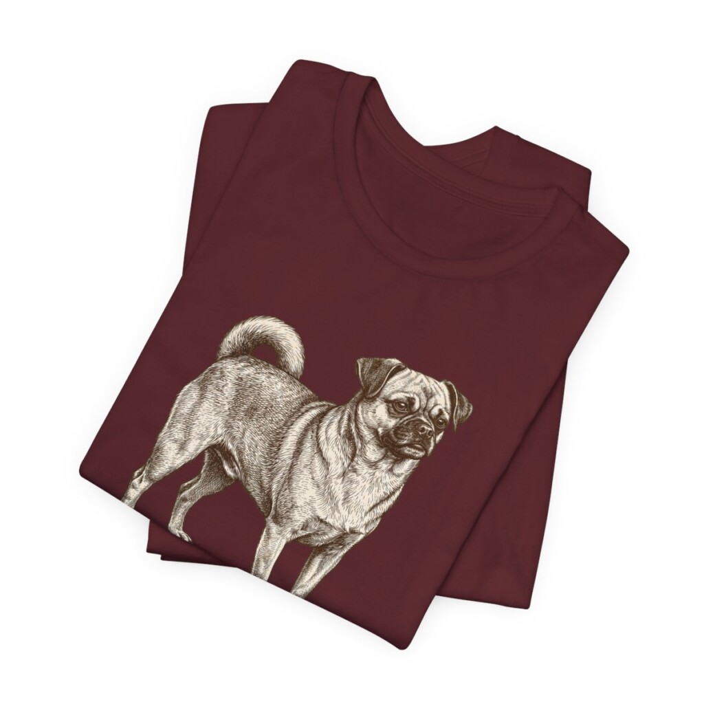 Chug Mom Shirt, Vintage Dog Sketch Tee, Dog Mom Gift